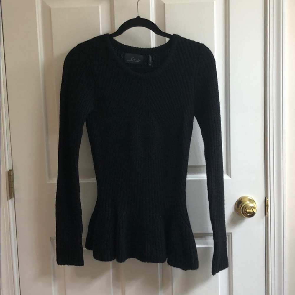 Black Knitted Long Sweater